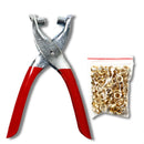 Shoe Punches Plier Kit Belt Holes Tool for Leather Strap Watch Band Hole Punches Eyelet Punch Plier with 100pc Eyelets