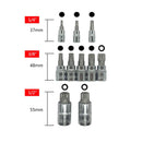 Bit Socket Spanner 3/8 1/4 1/2 Triple Square Spline Set for Tamper-Proof Lug Nuts Cylinder Head Bolt Wrench