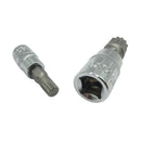 Bit Socket Spanner 3/8 1/4 1/2 Triple Square Spline Set for Tamper-Proof Lug Nuts Cylinder Head Bolt Wrench