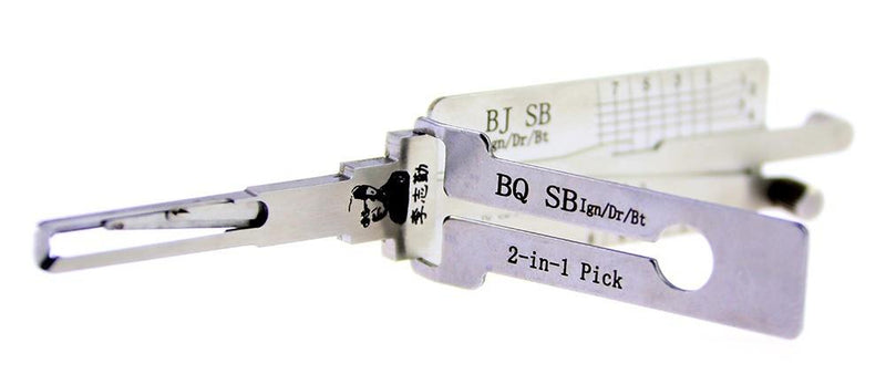 Lishi BQ/SB Lock Pick Set for Car Door Opener Tool Locksmith Tools Tubular Lock Pick and Decoder Tool
