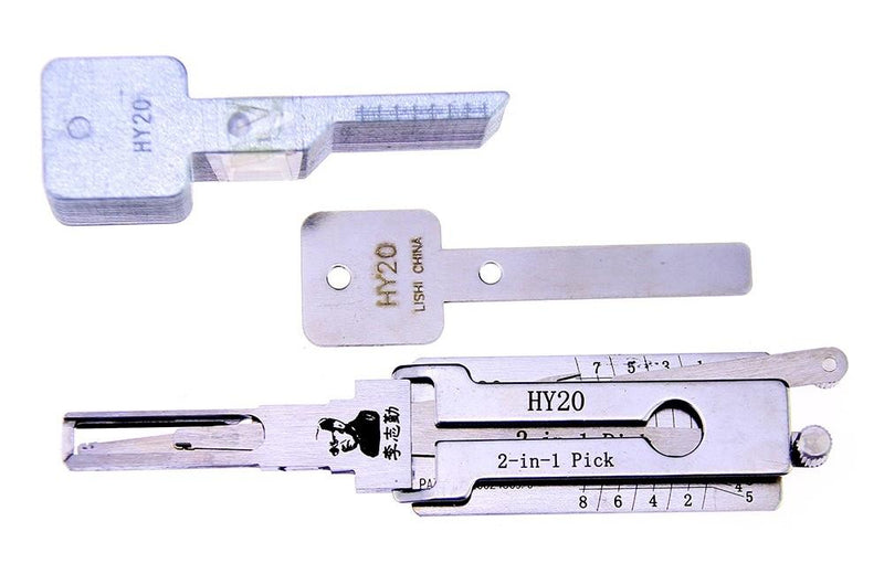 Lishi HY20 Lock Pick Set for Car Door Opener Tool Locksmith Tools Tubular Lock Pick and Decoder Tool