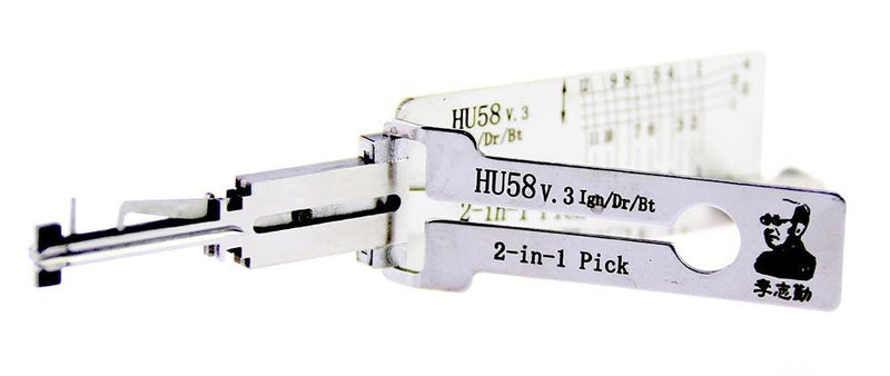 Lishi HU58 V.3 Lock Pick Set for Car Door Opener Tool Locksmith Tools Tubular Lock Pick and Decoder Tool