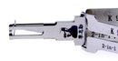 Lishi K9 2-in-1 Pick for Car Door Opener Tool Locksmith Tools Tubular Lock Pick and Decoder Tool