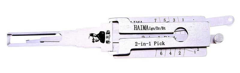Lishi HAIMA Lock Pick Set for Car Door Opener Tool Locksmith Tools Tubular Lock Pick and Decoder Tool
