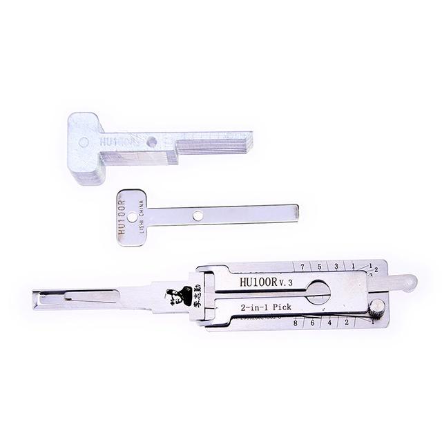 LISHI HU100R V.3 2-in-1 Auto Pick and Decoder Locksmith Tools Door Lock Opener Lock Pick Set for BMW