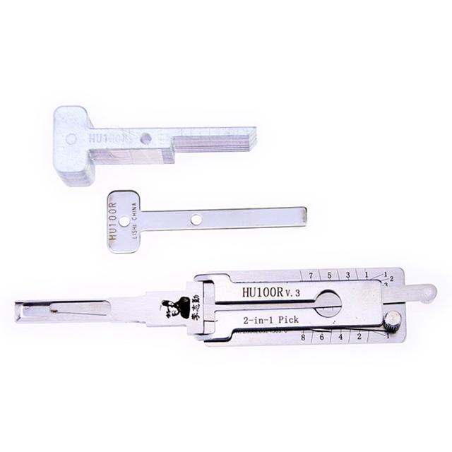 LISHI HU100R V.3 2-in-1 Auto Pick and Decoder Locksmith Tools Door Lock Opener Lock Pick Set for BMW