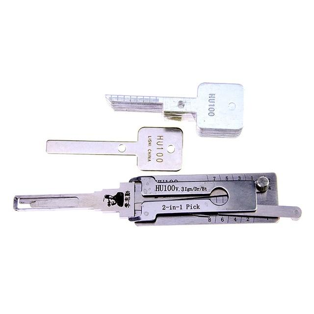 LISHI HU100 V.3 2-in-1 Auto Pick and Decoder Locksmith Tools Door Lock Opener Lock Pick Set for Cadillac,Opel,New GL8,Cruze,Buick Hideo