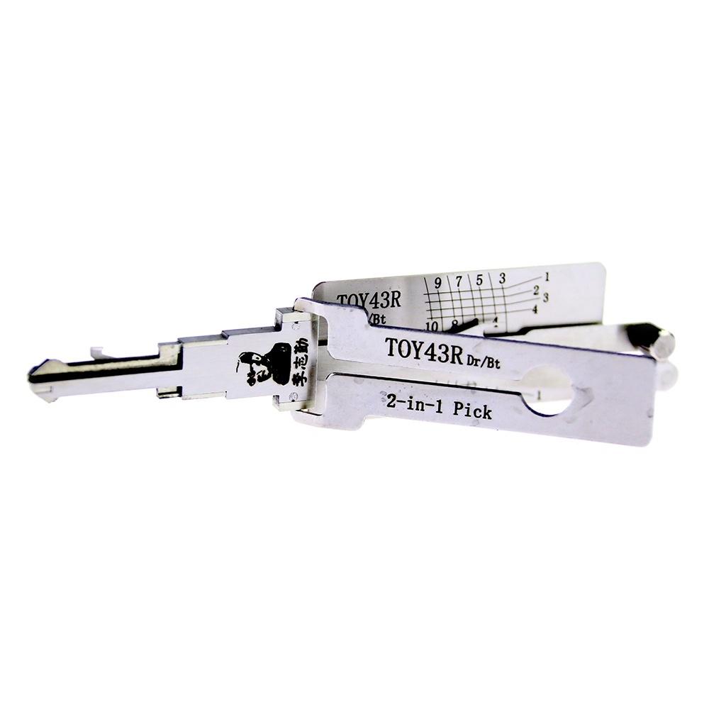 Tigerpick Lishi TOY43R 2 in 1 Car Door Lock Pick Reader and Decoder for Toyota