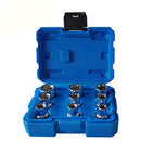 9Pcs E-Socket 1/2 Torx Star Bits Chromium-vanadium Steel Female Socket Nuts Set E10-E24 Hand Tools