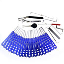High Quality 30-in-1 Lock Picks Tools Set with Transparent Practice Lock for Locksmith Training - LOCKPICKWEB