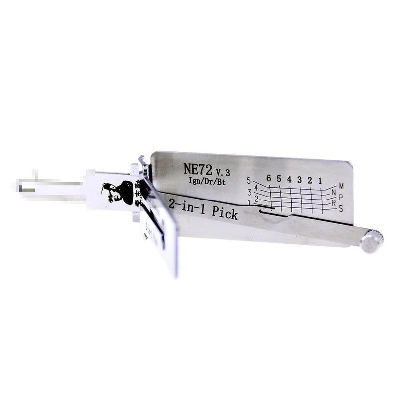 LISHI NE72 V.3 Ign/Dr/Bt 2 In 1 Auto Pick and Decoder for Peugeot Citroen Picasso Locksmith Tool