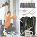 24Pcs Lock Pick Set Tools Transparent Practice Lock with Padlock Shim Picks Broken Key Extractor Suitable for Locksmith Practice Tool