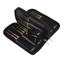 24Pcs Lock Pick Set Tools Transparent Practice Lock with Padlock Shim Picks Broken Key Extractor Suitable for Locksmith Practice Tool