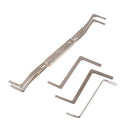 24Pcs Lock Pick Set Tools Transparent Practice Lock with Padlock Shim Picks Broken Key Extractor Suitable for Locksmith Practice Tool