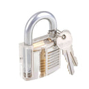 24Pcs Lock Pick Set Tools Transparent Practice Lock with Padlock Shim Picks Broken Key Extractor Suitable for Locksmith Practice Tool