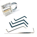 Locksmith Multifunctional Set Transparent Training Lock Wrench Tools and Broken Key Remove Set