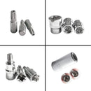 29 PCS Torx Bit Star Socket Set External Torx Socket Kit with Torx Bits and Holder Star Socket and Bit Set Male and Female Torx Sockets E & T Socket Bits