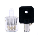 Locksmith Tools 7 Pins Lock Tubular Set 7.0MM/7.5MM/7.8MM and Transparent Plum Lock