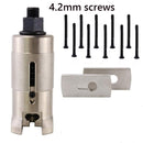 Professional Locksmith Tools Civil Lock Pick Repairing Tools Stainless Steel Cylinder Puller with 10pcs Screws with 2 Pcs Flanges