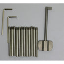 8 In 1 Stainless Steel Professional HUK Locksmith Tools Safe Blade Lock Fast Opener Lock Pick Tools Set