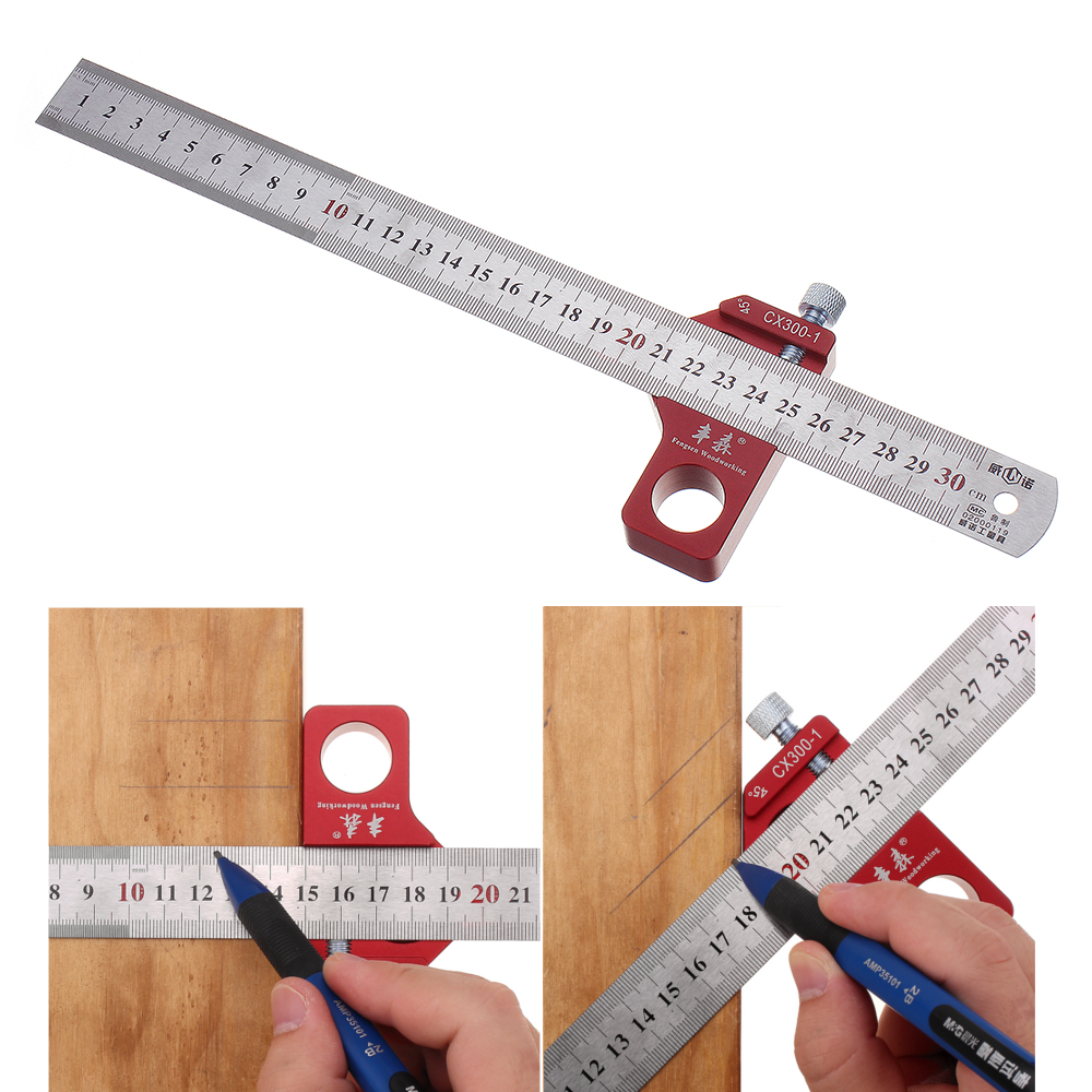 Line Scriber Marking Ruler Angle Ruler Inch and Metric Magnetic ...