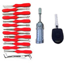 HU66 Auto Locksmith Lock Picks Scissors Tools SET Car Door Lock Fast Tools Kit with Practice Lock for VW