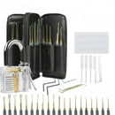 34 Pcs Lock Repair Sets Unlocking Practice Lock Pick Key Extractor Padlock Kit - LOCKPICKWEB