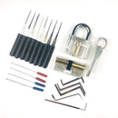 Locksmith Multifunctional Set Transparent Training Lock Wrench Tools and Broken Key Remove Set