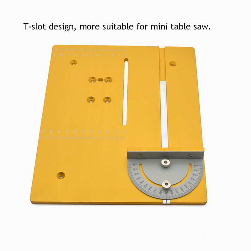 Mini Table Saw Circular Router Miter Gauge DIY Woodworking Machines Angle Ruler