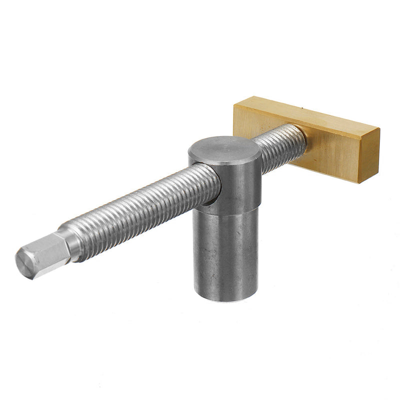Ganwei 20MM Brass Stainless Steel Woodworking Adjustable Holder with Quick Clamping Tenon Stop for Desktop Wood Bench Fixed Locking