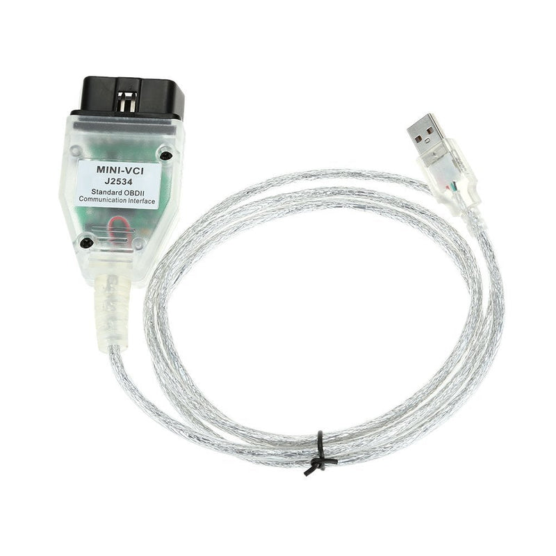 MINI VCI Interface Cable J2534 TSI TECHSTREAM Connector Adapter V10.30.029 Single Cable Support for Toyota TIS