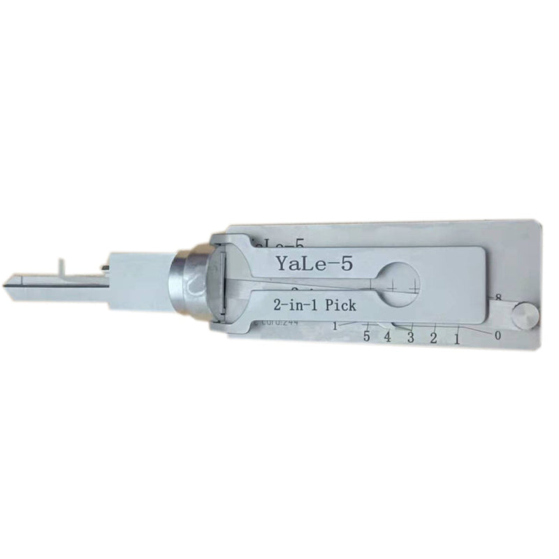 Locksmith Tool 2 In 1 Yale-5 for YALE Lock 5 Pins Yale-6 for YALE Lock 6 Pins Lock Pick and Decoder