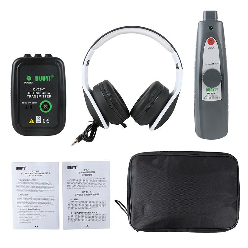DUOYI DY26 Ultrasonic Flaw Detectors Gas Handheld Portable Vacuum Sealing Leakage Tester Location Determine Detector