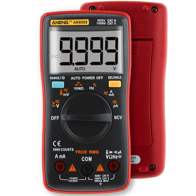 ANENG AN8009 True RMS NCV Digital Multimeter 9999 Counts Backlight AC DC Current Voltage Tester