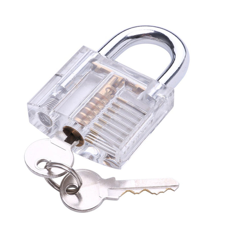 Folding Locksmith Tools Pocket Locksmith Set with Transparent Padlock Tool - LOCKPICKWEB
