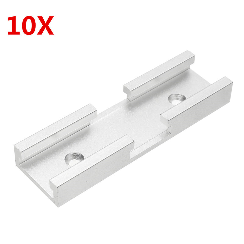10pcs 80mm T-slot Miter Track Jig Fixture Slot Connector T-track Connector For Router Table