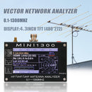 MINI1300 Antenna Analyzer with TF Card 4.3 Inch TFT LCD Press 0.1-1300MHz Frequency HF VHF UHF SWR Tester