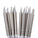 Drillpro 10pcs T12 Soldering Iron Tips Set for HAKKO FX951 FX952