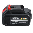 Drillpro 125mm Blue+Black Brushless Angle Grinder Rechargeable Adjustable Speed Angle Grinder with Battery