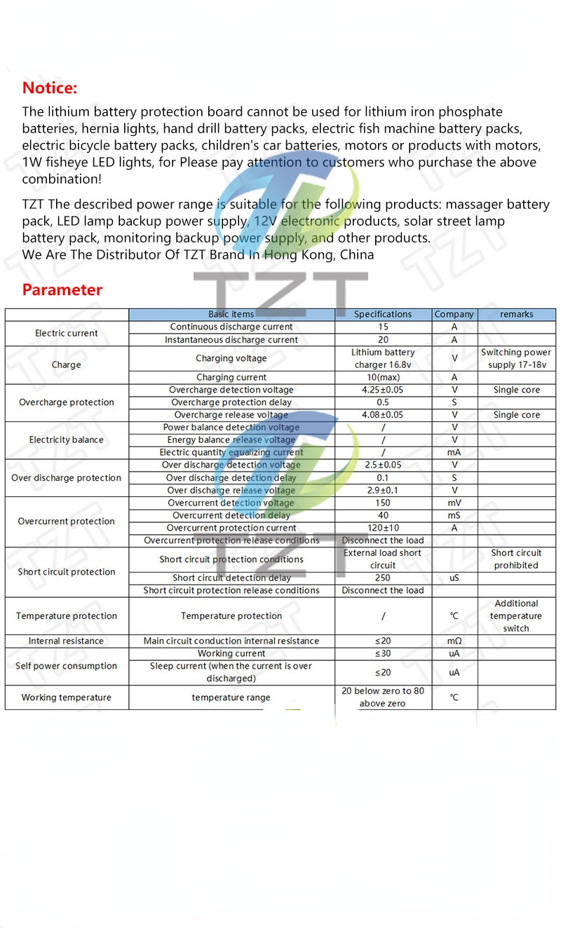 1PCS 4S 14.8V / 16.8V 20A Peak Li-ion BMS PCM Battery Protection Board Bms Pcm for Lithium LicoO2 Limn2O4 18650 Li Battery