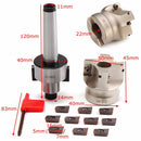 MT2 M10 50mm Face End Mill Cutter with 10pcs APMT1604 Carbide Inserts Turning Tool