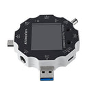 White UD18 USB 3.0 18in1 USB Tester APP DC Digital Voltmeter Ammeter Power Bank Voltage Detector Volt Meter HD Color Screen