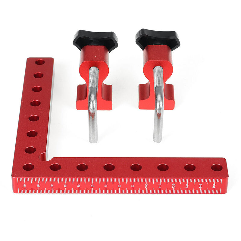 Drillpro Woodworking Precision Clamping Square L-Shaped Auxiliary Fixture Splicing Board Positioning Panel Fixed Clip Carpenter Square Ruler Woodworking Tool - LOCKPICKWEB