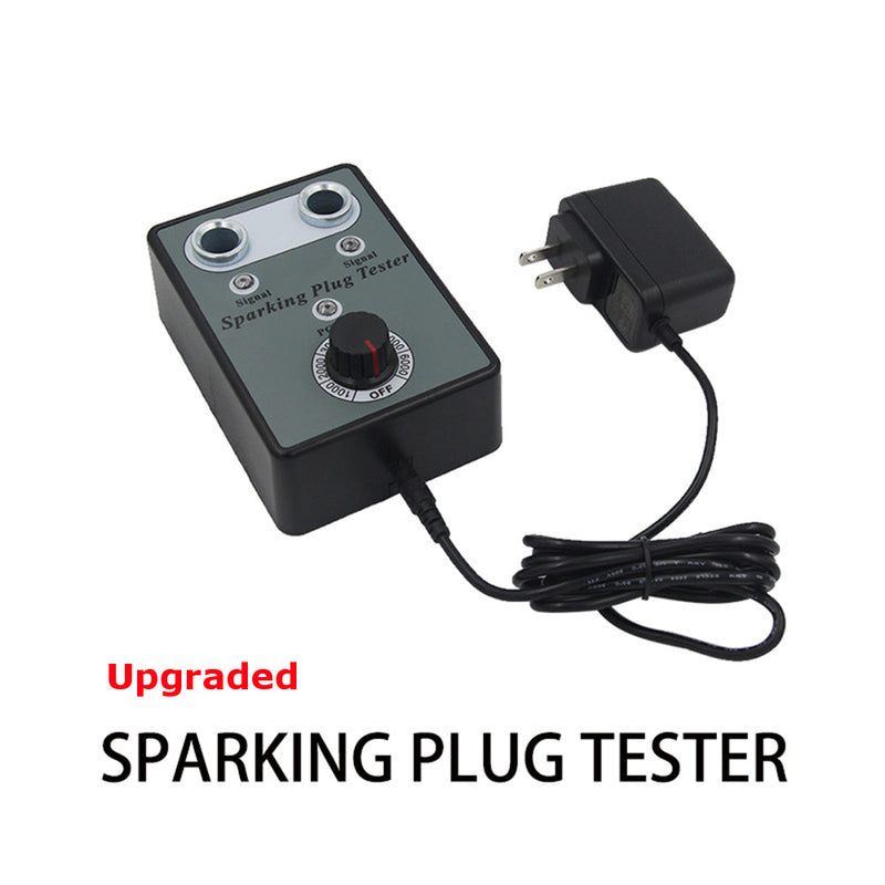 Upgraded Car Spark Plug Tester Ignition Tester Automotive Diagnostic Tool Double Hole Analyzer for 12V Gasoline Vehicles