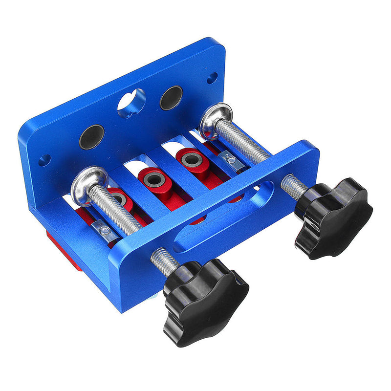 3 In 1 Woodworking Drill Guide Set Hole Puncher Dowelling Jig Self Tighen Clamp Dowel Tenon Punching