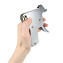 Stainless Steel Strong Lock Pick Gun Locksmith Tool Door Lock Opener+Transparent Lock Padlock