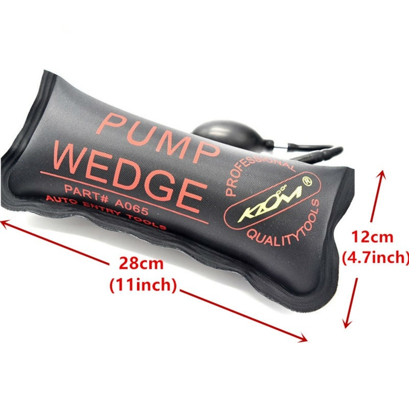 Black NAIERDI PUMP WEDGE LOCKSMITH TOOLS Big Size Auto Air Wedge Airbag Lock Pick Set Open Car Door Lock 27x13CM Hardware Tool - LOCKPICKWEB