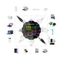 White UD18 USB 3.0 18in1 USB Tester APP DC Digital Voltmeter Ammeter Power Bank Voltage Detector Volt Meter HD Color Screen