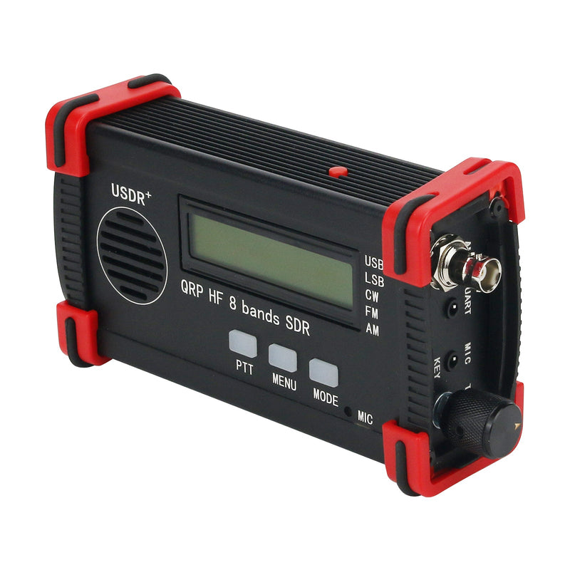 10W Max USDX + USDR HF QRP SDR SSB/CW Transceiver 8 Bands 5W DSP SDR Ham Radio QCX-SSB Built-in Battery with Hand Microphone