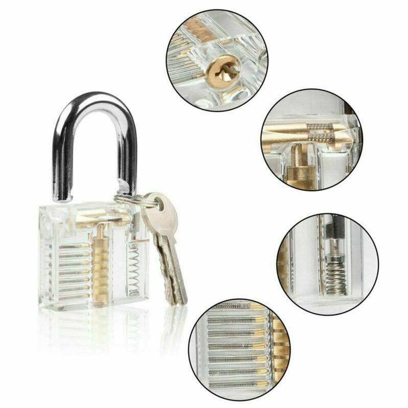34 Pcs Lock Repair Sets Unlocking Practice Lock Pick Key Extractor Padlock Kit - LOCKPICKWEB